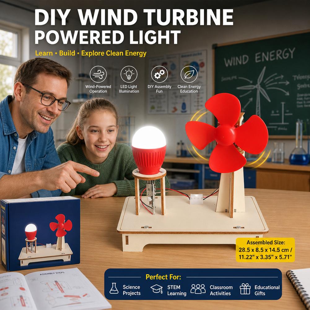 DIY Wind Power Generation Ligh - огляд і ціна Science Kit